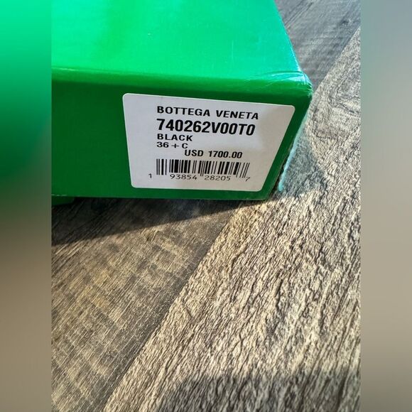 Bottega Veneta Black Woven Leather Heels - Picture 5 of 5